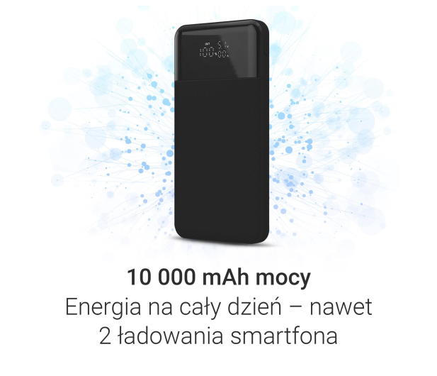 Silver Monkey Powerbank Smart 10 000 mAh 22.5W Czarny - 1481422 - zdjęcie 3